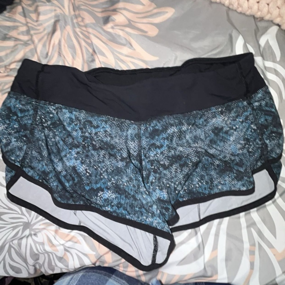 Black and Blue Athletic Shorts